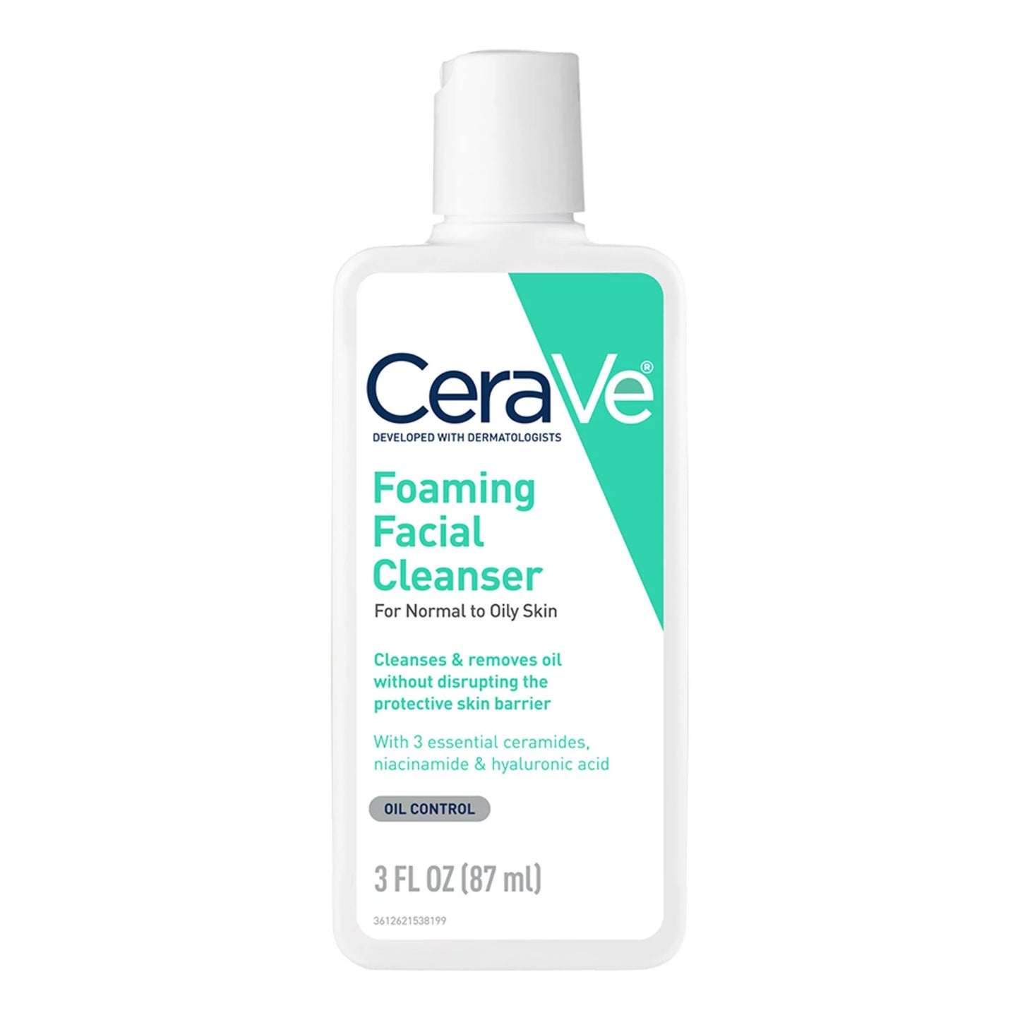 CERAVE - FOAMING FACIAL CLEANSER FOR NORMAL TO OILY SKIN - 87ML