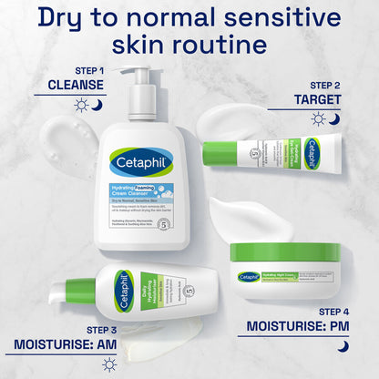 Cetaphil - Hydrating Foaming Cream Cleanser For Dry To Normal, Sensitive Skin - 236ml (Canada)
