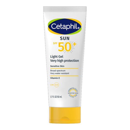 Cetaphil - Sun Very High Protection Light Gel For Sensitive Skin SPF 50+ - 50ml (India)