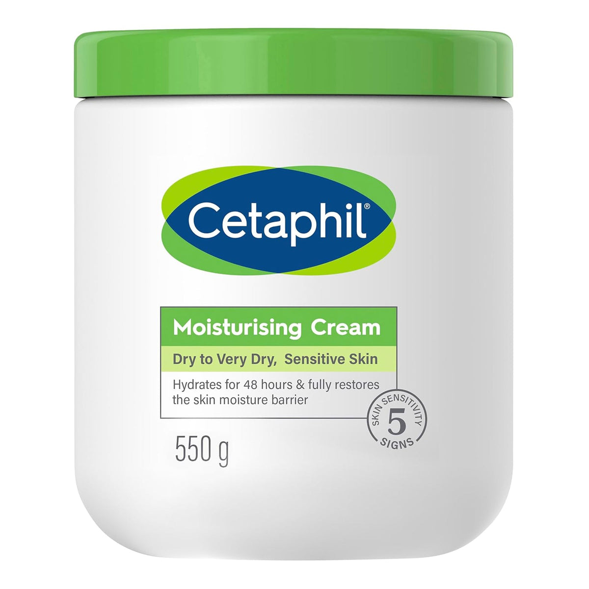 Cetaphil - Moisturizing Cream For Dry to Very Dry, Sensitive Skin - 550g (Canada)