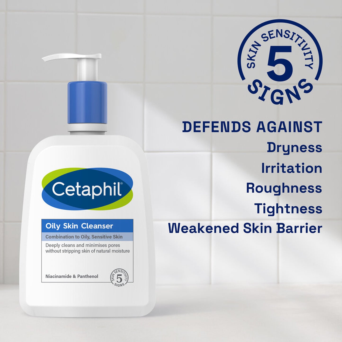 Cetaphil - Oily Skin Cleanser For Combination To Oily, Sensitive Skin - 236ml (Canada)