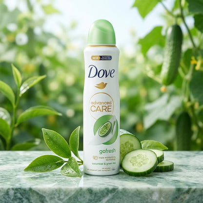 Dove - Advanced Care Go Fresh Cucumber & Green Tea Scent 72H Anti-Perspirant Spray - 250ml (UK)