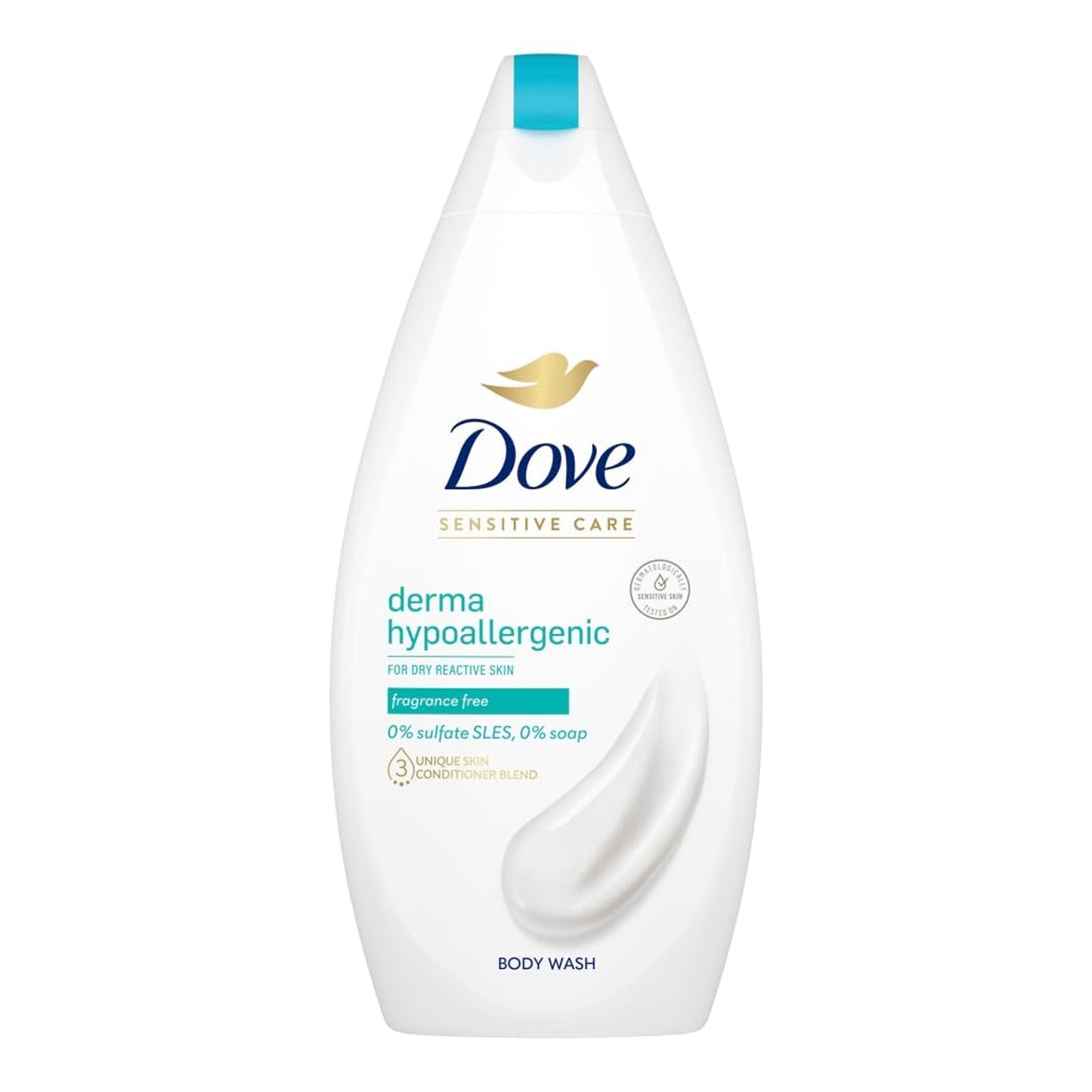 Dove - Derma Hypoallergenic Fragrance Free Body Wash - 450ml (Germany)