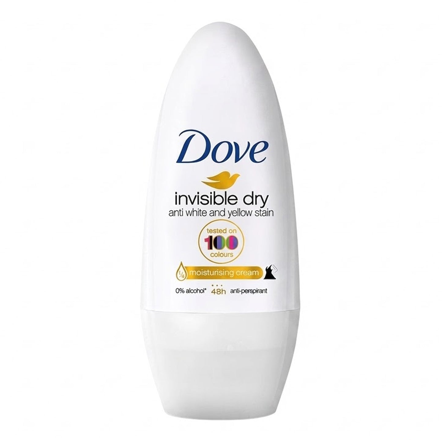 Dove - Invisible Dry Anti-White & Yellow Stain 48H Anti-Perspirant Roll On - 40ml (Indonesia)