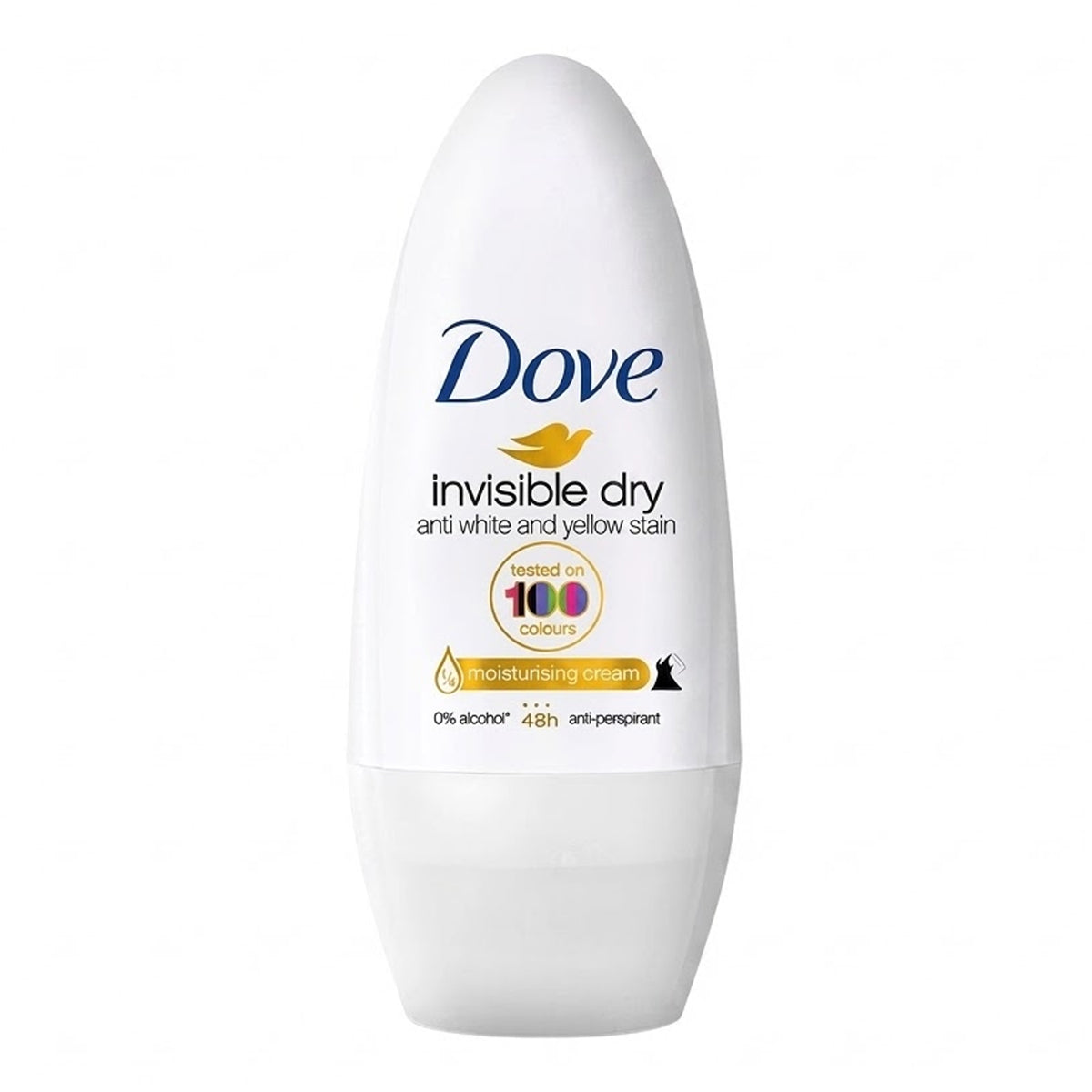 Dove - Invisible Dry Anti-White & Yellow Stain 48H Anti-Perspirant Roll On - 40ml (Indonesia)