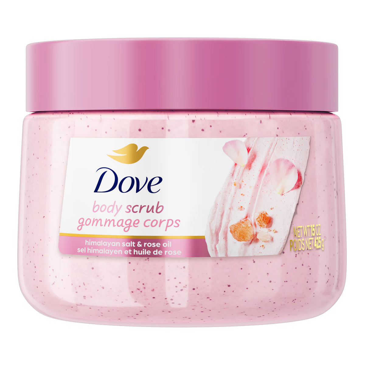 Dove - Himalayan Salt & Rose Oil Body Scrub - 425g (Canada)