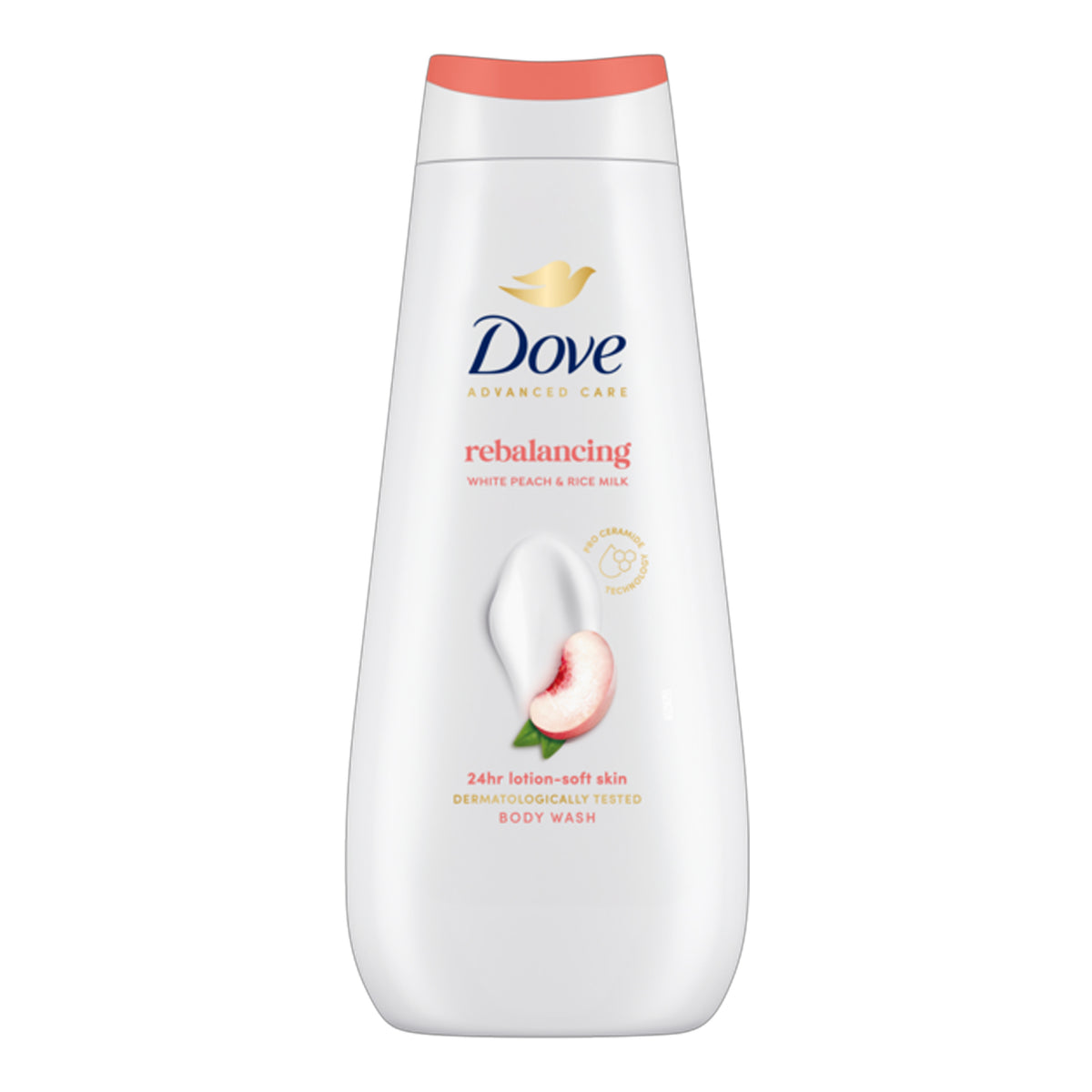 Dove - Advanced Care Rebalancing White Peach & Rice Milk Body Wash - 400ml (Germany)