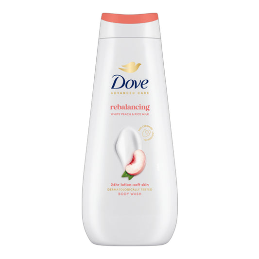 Dove - Advanced Care Rebalancing White Peach & Rice Milk Body Wash - 400ml (Germany)