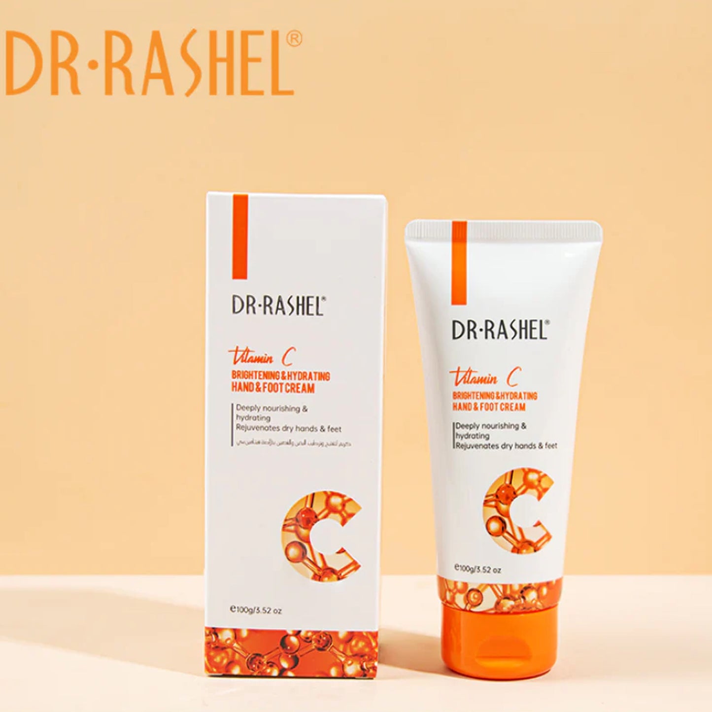 DR. RASHEL - VITAMIN C BRIGHTENING & HYDRATING HAND & FOOT CREAM - 100G