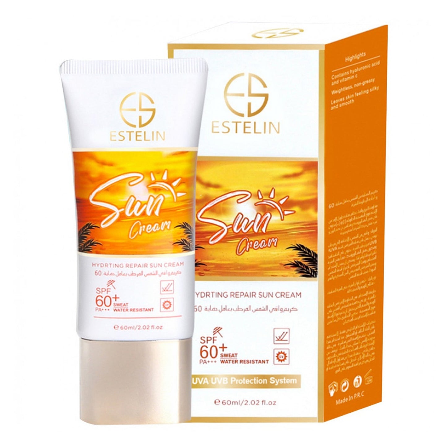 Estelin - Hydrating Repair Sun Cream SPF 60 PA+++ - 60ml