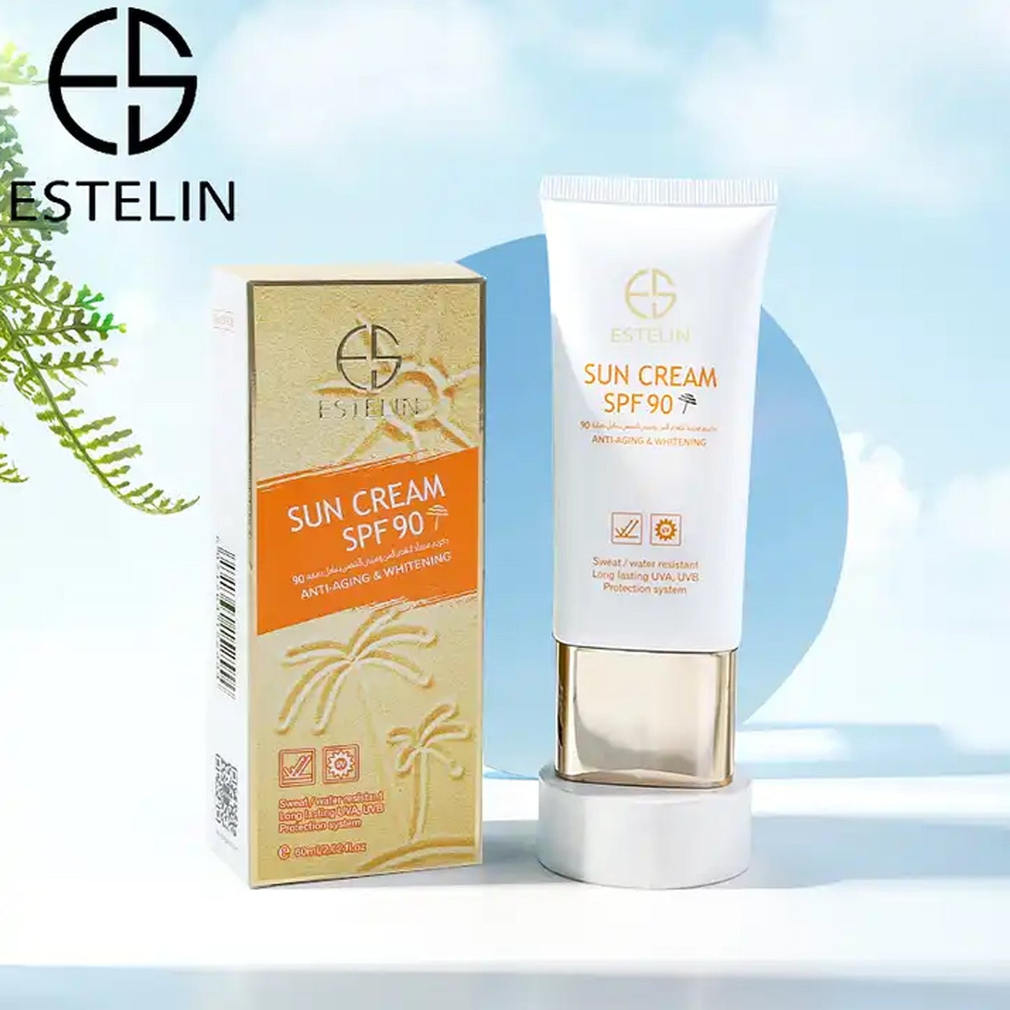 Estelin - Anti-Aging & Whitening Sun Cream SPF 90 - 60ml