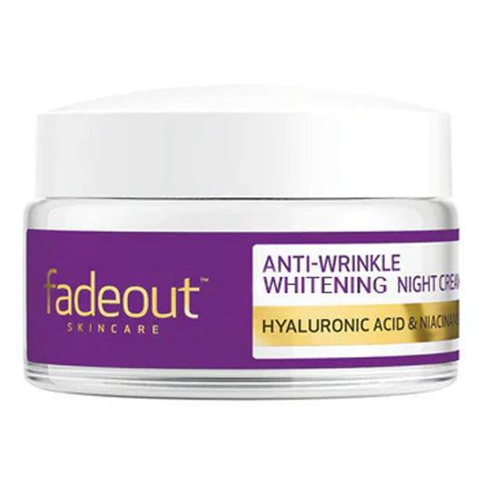 Fadeout - Anti-Wrinkle Whitening Night Cream With Hyaluronic Acid & Niacinamide - 75ml (UK)
