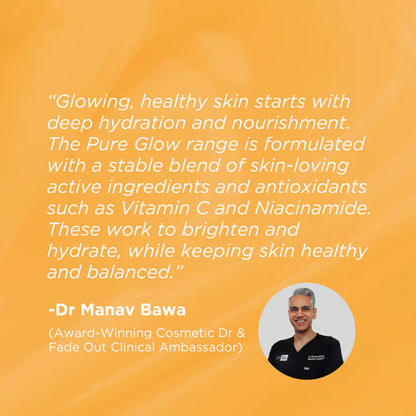Fadeout - Pure Glow Vitamin C Concentrated Whitening Serum With Niacinamide, Vitamin C & E & Pink Pomelo - 30ml (UK)