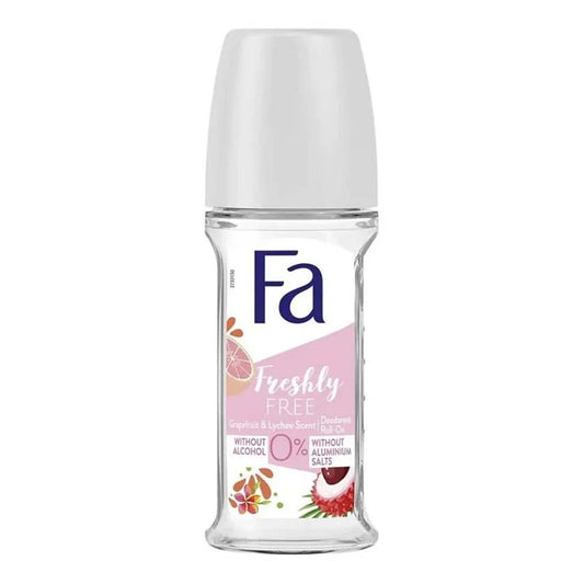 Fa - Freshly Free Grapefruit & Lychee Scent Deodorant Roll On - 50ml
