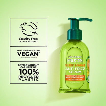 Garnier - Fructis Sleek & Shine Anti-Frizz Serum For Frizzy, Dry Hair - 150ml (USA)