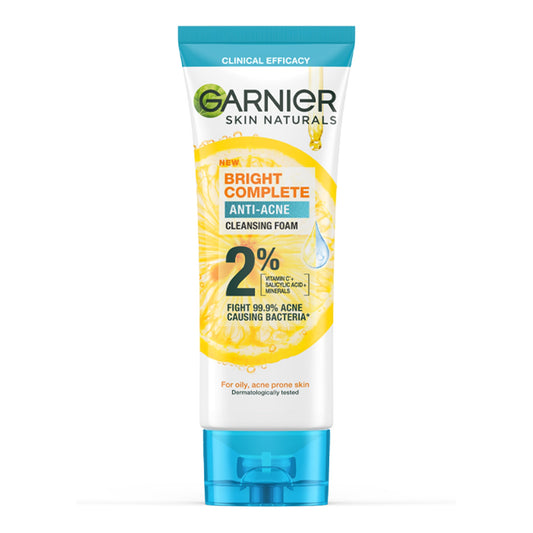 Garnier - Skin Naturals Bright Complete Anti-Acne Cleaning Foam - 100ml