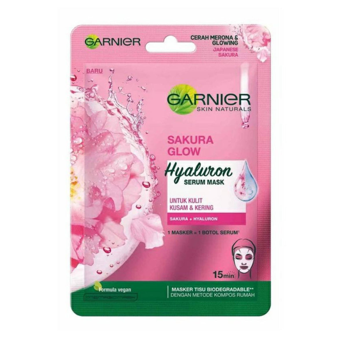 Garnier - Skin Naturals Sakura Glow Hyaluron Serum Mask With Sakura & Hyaluron For Dull Skin (PRC)