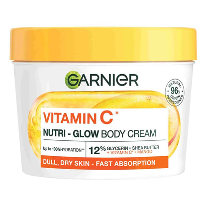 Garnier - Vitamin C Nutri-Glow Body Cream For Dull, Dry Skin - 380ml (Germany)
