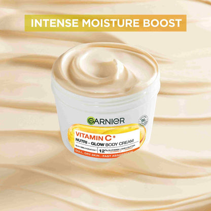Garnier - Vitamin C Nutri-Glow Body Cream For Dull, Dry Skin - 380ml (Germany)