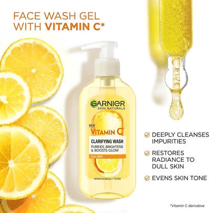 Garnier - Skin Naturals Vitamin C Clarifying Wash For Dull Skin - 200ml (Poland)