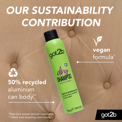 Got2B - Extra Fresh Dry Shampoo With Apple & Sandalwood Scent - 200ml (Germany)