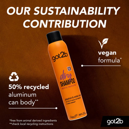 Got2B - Extra Texture Dry Shampoo With Grapefruit & Amber Scent - 200ml (Germany)