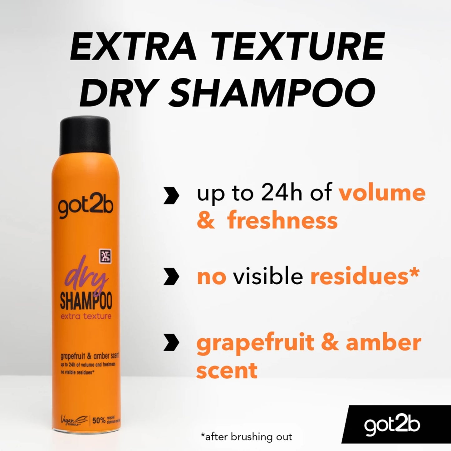 Got2B - Extra Texture Dry Shampoo With Grapefruit & Amber Scent - 200ml (Germany)