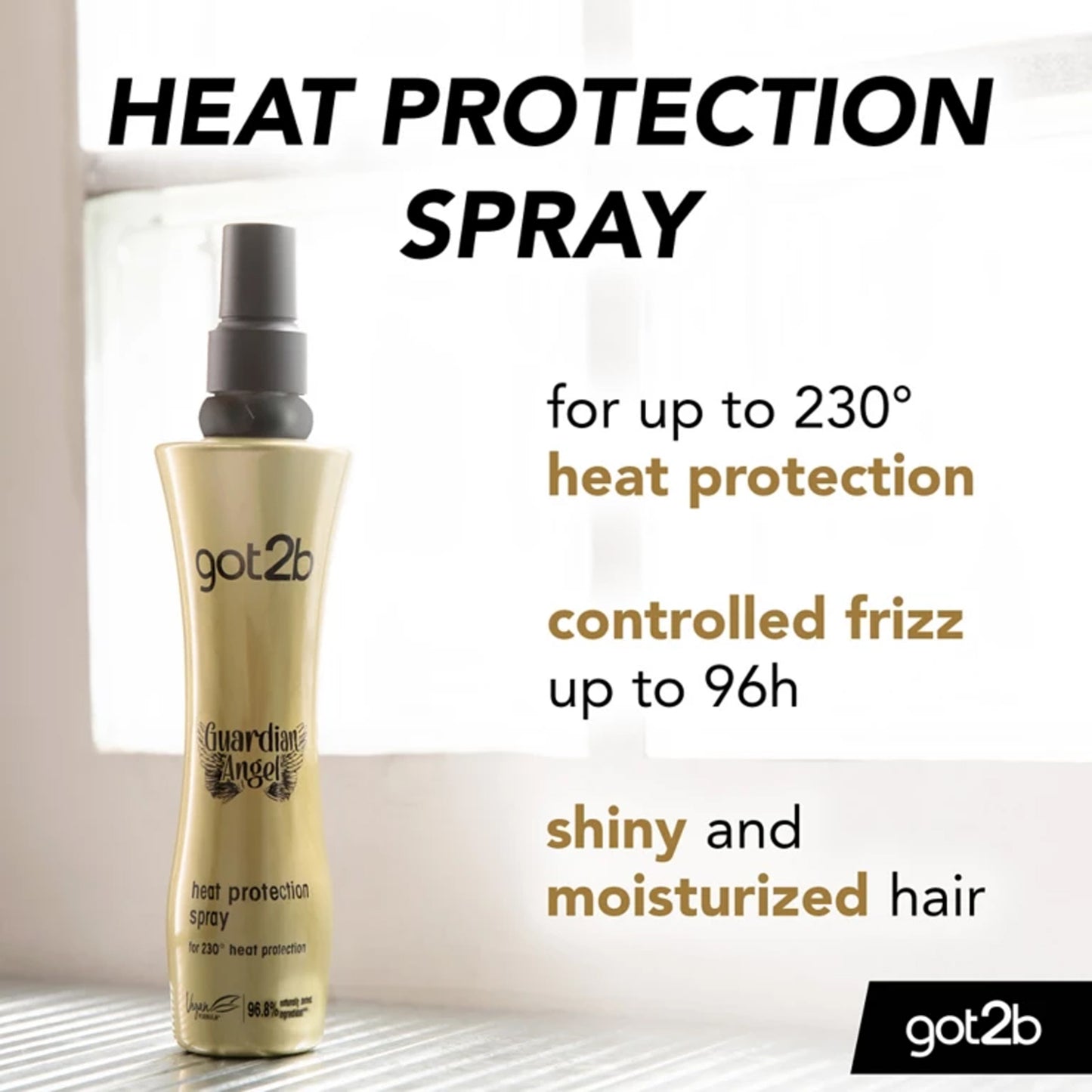 Got2B - Guardian Angel  Heat Protection Spray For 230° Heat Protection - 200ml (Slovenia)