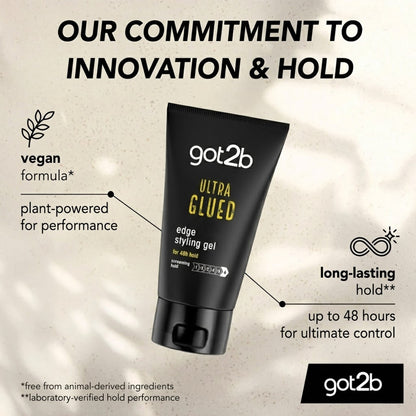 Got2B - Ultra Glued Edge Styling Gel For 48H Hold - 150ml (Slovenia)
