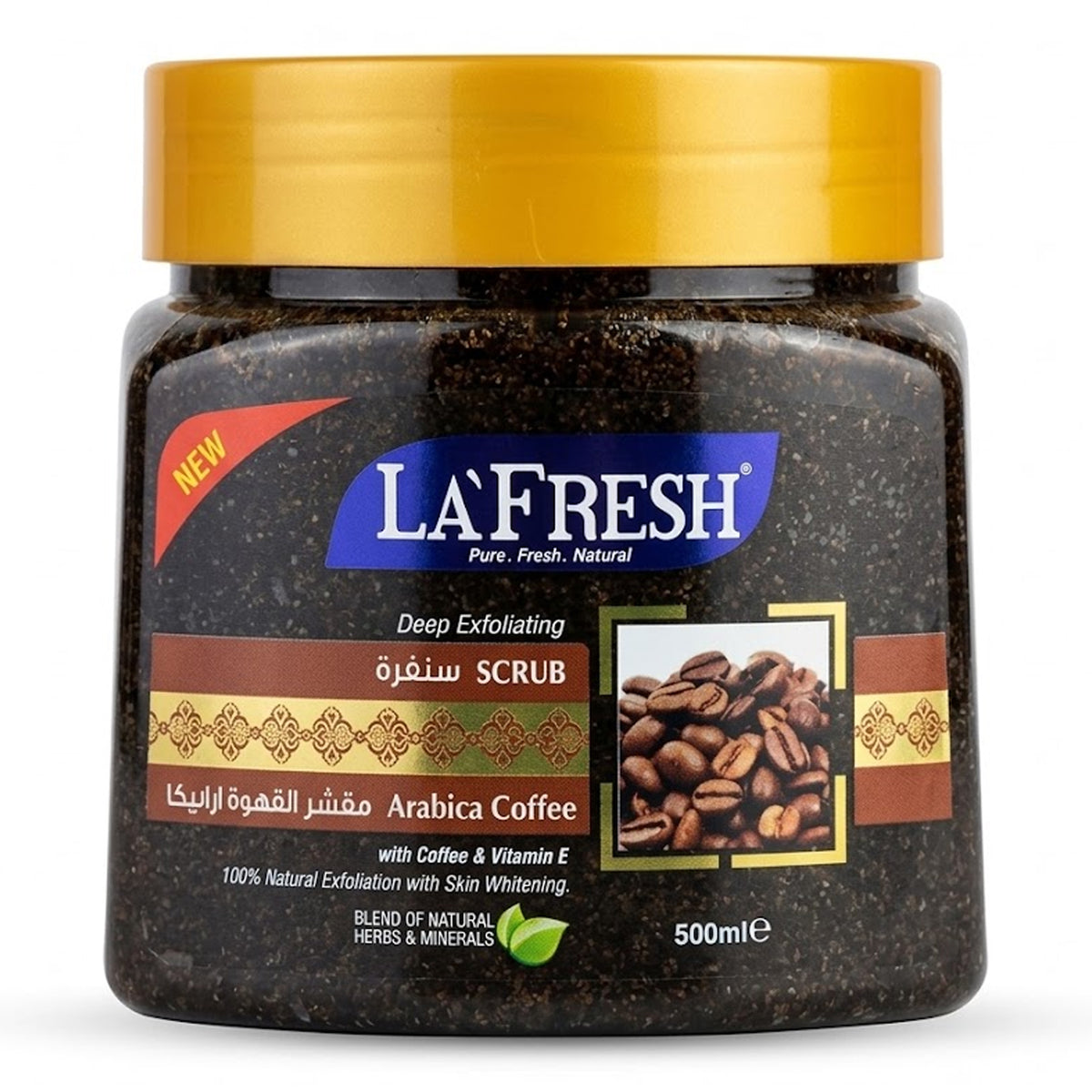 La Fresh - Deep Exfoliating Arabica Coffee Scrub With Coffee & Vitamin E - 500ml (UAE)