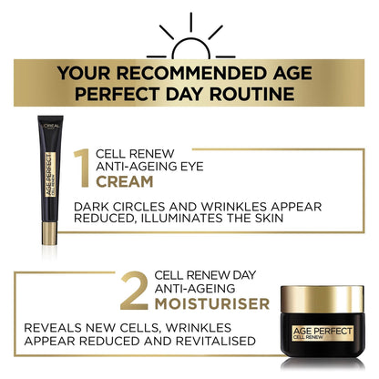 L'Oreal Paris - Age Perfect Cell Renewing Revitalizing Day Cream With Antioxidant Recovery Complex - 50ml (Germany)