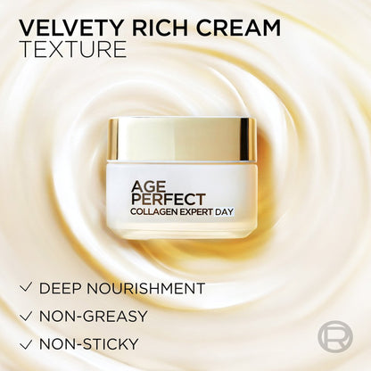 L'Oreal Paris - Age Perfect Collagen Expert Anti-Sagging Day Cream With Micro-Collagen Peptide - 50ml (Germany)
