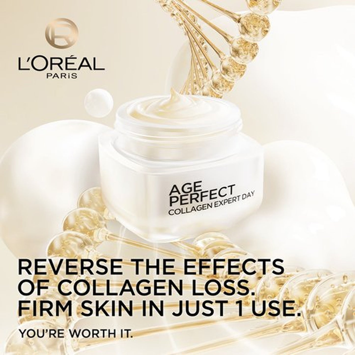 L'Oreal Paris - Age Perfect Collagen Expert Anti-Sagging Day Cream With Micro-Collagen Peptide - 50ml (Germany)