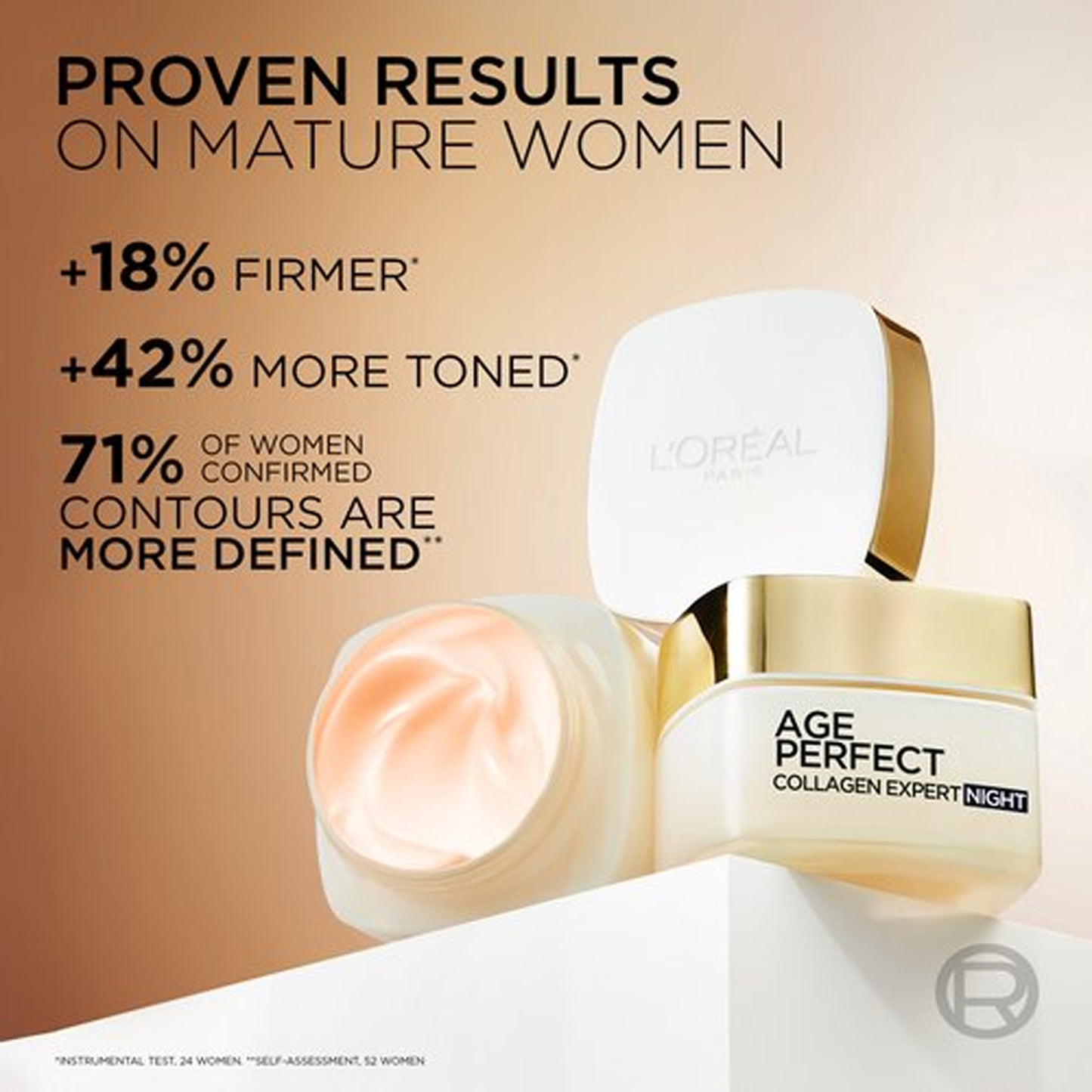 L'Oreal Paris - Age Perfect Collagen Expert Retightening Night Cream With Collagen Peptide Fractions - 50ml (Germany)