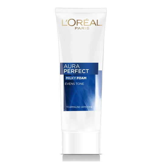 L'Oreal Paris - Aura Perfect Milky Foam With Tourmaline Gemstone - 100ml (Indonesia)