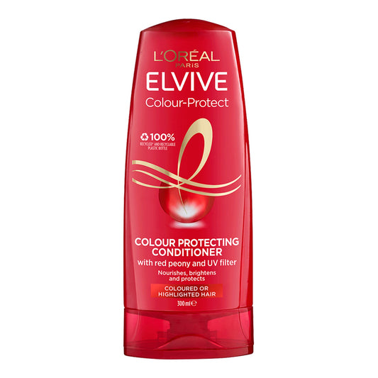 L'Oreal Paris - Elvive Colour Protect Colour Protecting Conditioner With UV Filter & Red Peony - 300ml