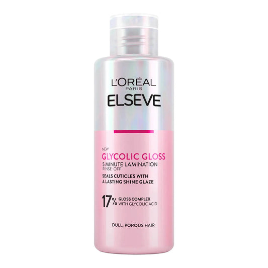 L'Oreal Paris - Elseve Glycolic Gloss 5 Minute Lamination Rinse-Off With Glycolic Acid For Dull, Porous Hair - 200ml (Italy)