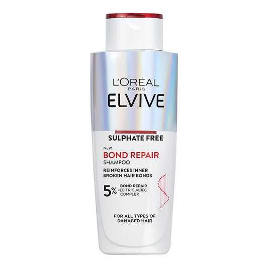 L'Oreal Paris - Elvive Bond Repair Sulfate-Free Shampoo With Citric Acid For All Types Of Damaged Hair - 200ml (France)