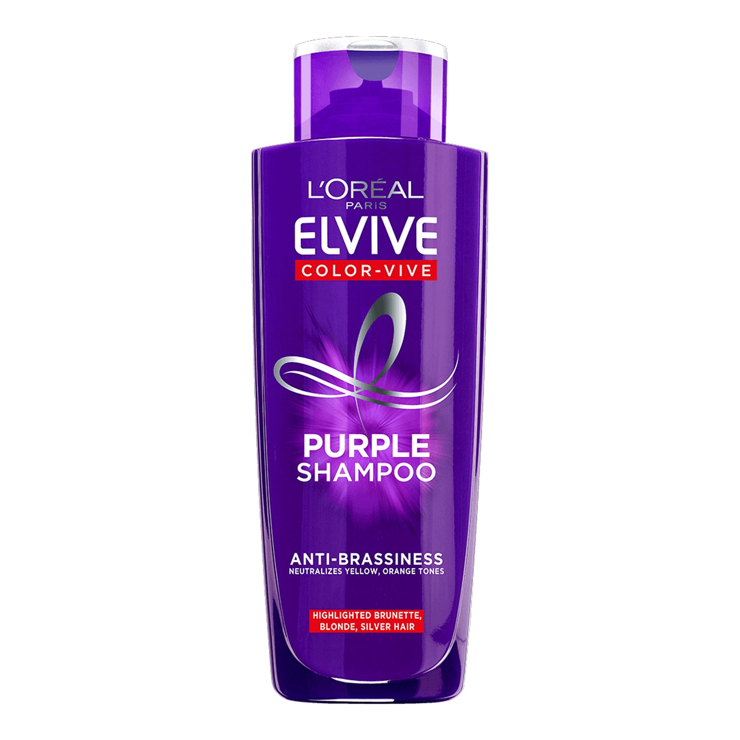 L'Oreal Paris - Elvive Color Vive Purple Shampoo For Highlighted Brunette, Blonde, Silver Hair - 200ml (France)