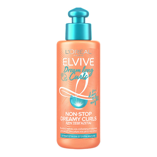 L'Oreal Paris - Elvive Dream Long Curls Non-Stop Dreamy Curls Leave-In Cream For Wavy & Curly Hair - 200ml (Italy)