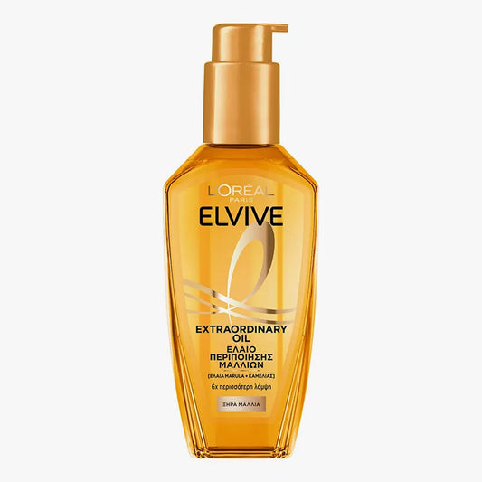 L'Oreal Paris - Elvive Extraordinary Oil Hair Care Oil With Marula + Camellia Oils For Dry Hair - 100ml (France)