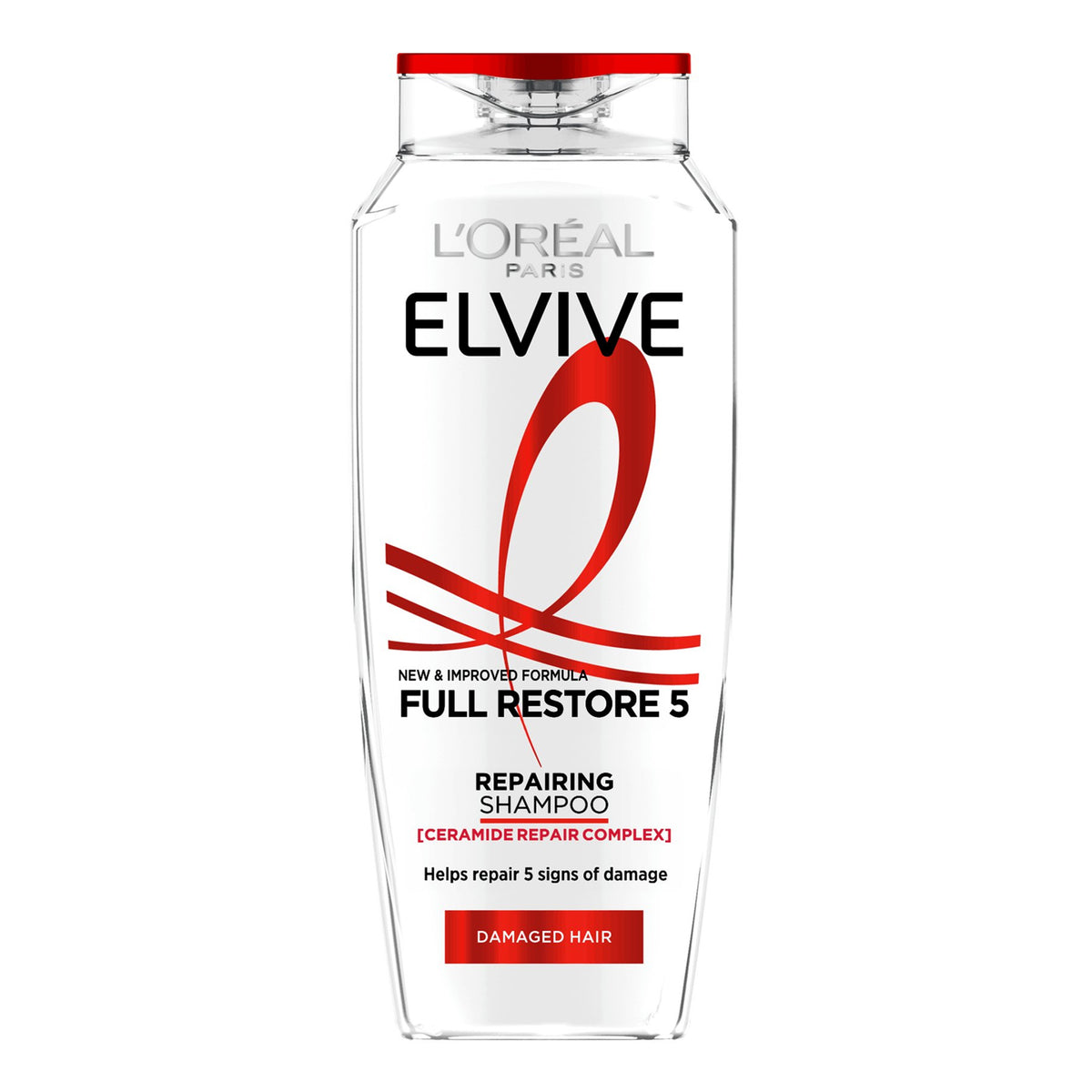 L'Oreal Paris - Elvive Full Restore 5 Repairing Shampoo With Ceramide Repair Complex For Damaged Hair - 400ml (France)