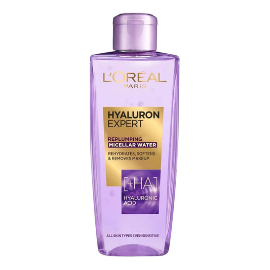 L'Oreal Paris - Hyaluron Expert Replumping Micellar Water With Hyaluronic Acid For All Skin Types Even Sensitive - 200ml (Poland)