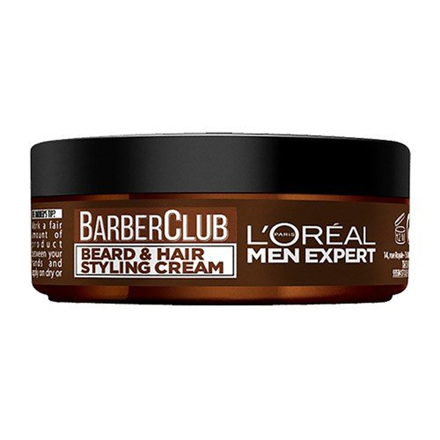 L'Oreal Paris Men Expert - Barber Club Beard & Hair Styling Cream With Cedarwood Essential Oil - 75ml (Spain)