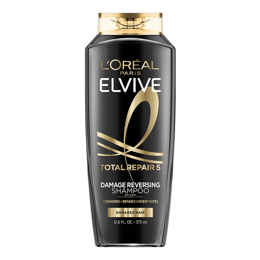 L'oreal Paris - Elvive Total Repair 5 Damage Reversing Shampoo With Ceramide + Repair Concentrate - 375ml