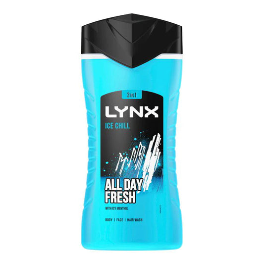 LYNX - ICE CHILL 3 IN 1 BODY WASH WITH ICY MENTHOL - 250ML