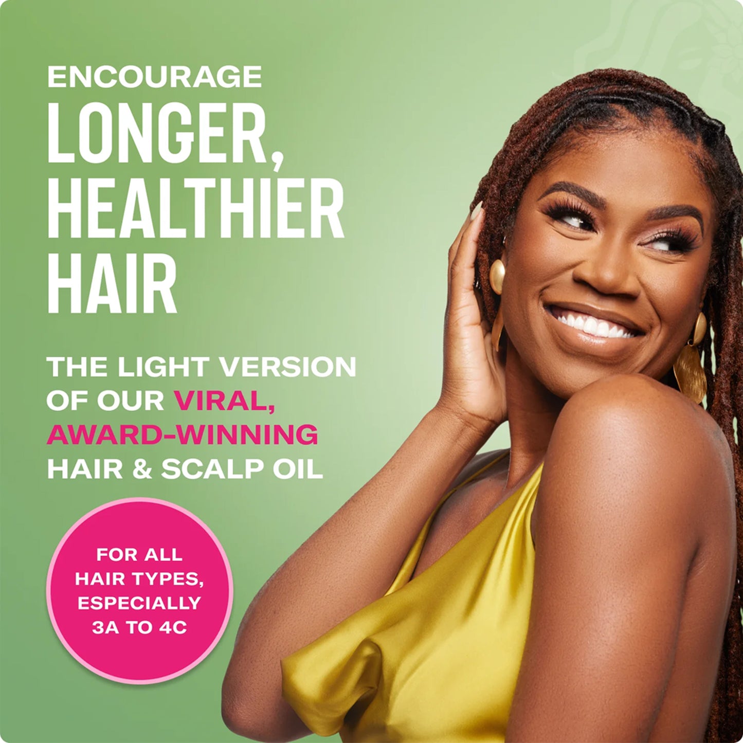 Mielle - Rosemary Mint Light Scalp & Hair Strengthening Oil Infused With Biotin & Encourages Longer, Healthier Hair - 59ml (USA)