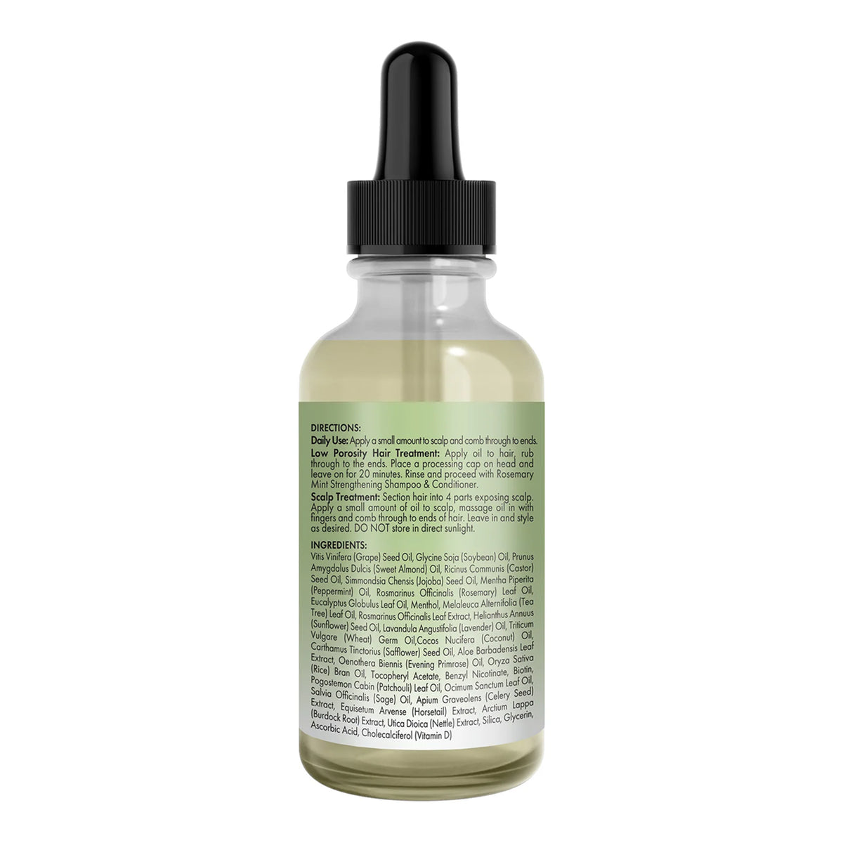Mielle - Rosemary Mint Light Scalp & Hair Strengthening Oil Infused With Biotin & Encourages Longer, Healthier Hair - 59ml (USA)