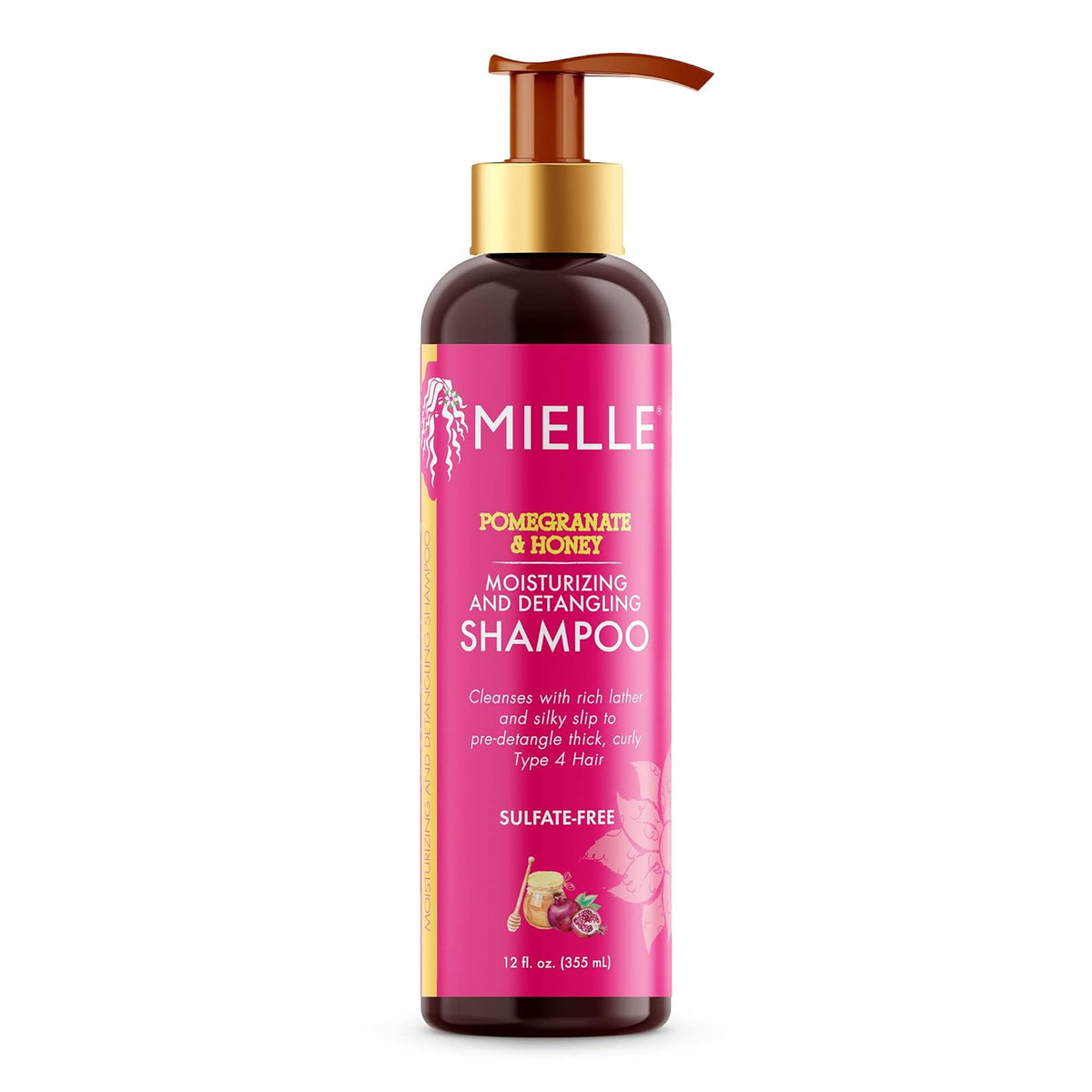Mielle - Pomegranate & Honey Moisturizing & Detangling Sulfate-Free Shampoo - 355ml (USA)
