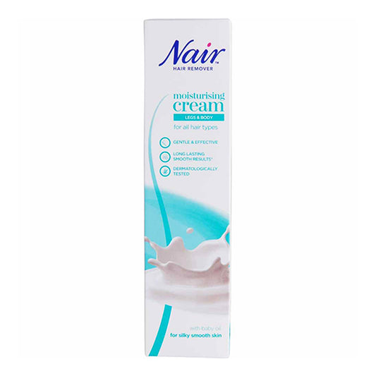 NAIR HAIR REMOVER - MOISTURIZING CREAM FOR LEGS & BODY WITH BABY OIL - 100ML